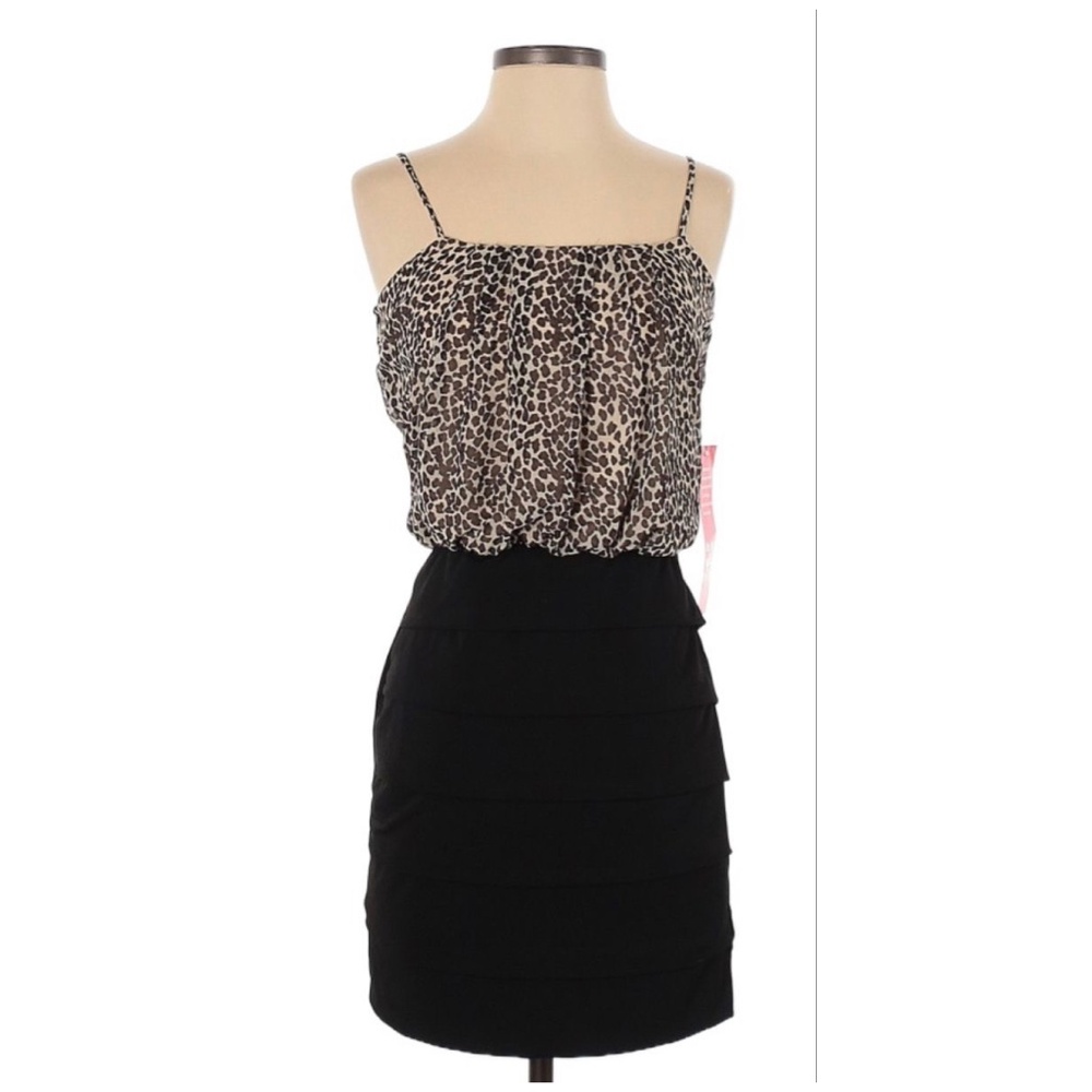 Animal Print Mini Dress Sleeveless